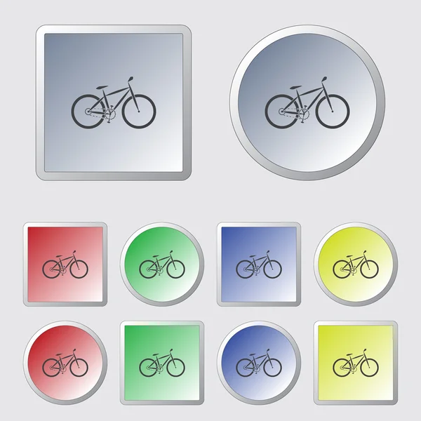 Cyklistické sportovní ikona — Stockový vektor