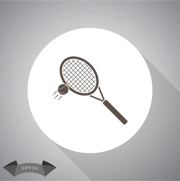 Raquette de tennis icône du sport — Image vectorielle