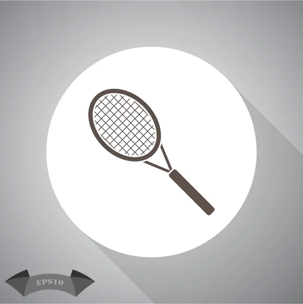 Raqueta de tenis icono del deporte — Vector de stock