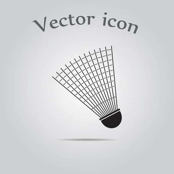 Значок шаттла бадминтона — стоковый вектор