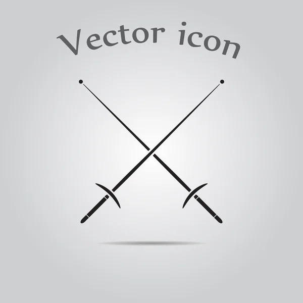 Иконы фехтования — стоковый вектор