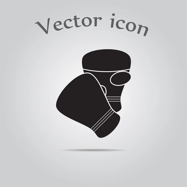 Guantes de boxeo icono deportivo — Vector de stock