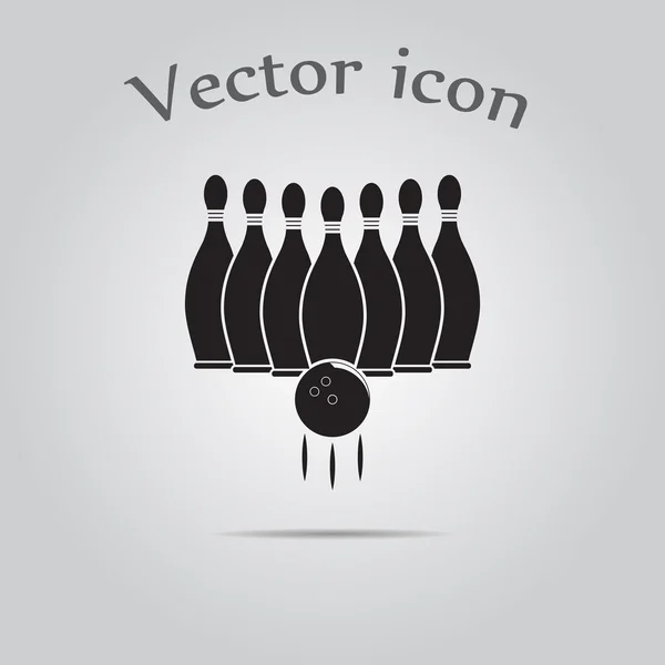 Icono del deporte de bolos — Vector de stock