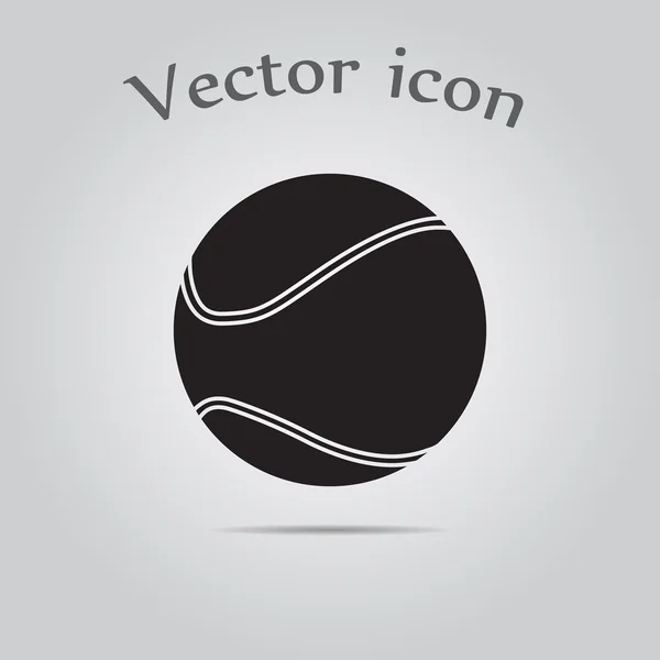 Pelota de tenis icono del deporte — Vector de stock