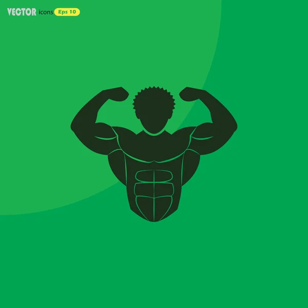 stock vector Bodybuilder sport icon