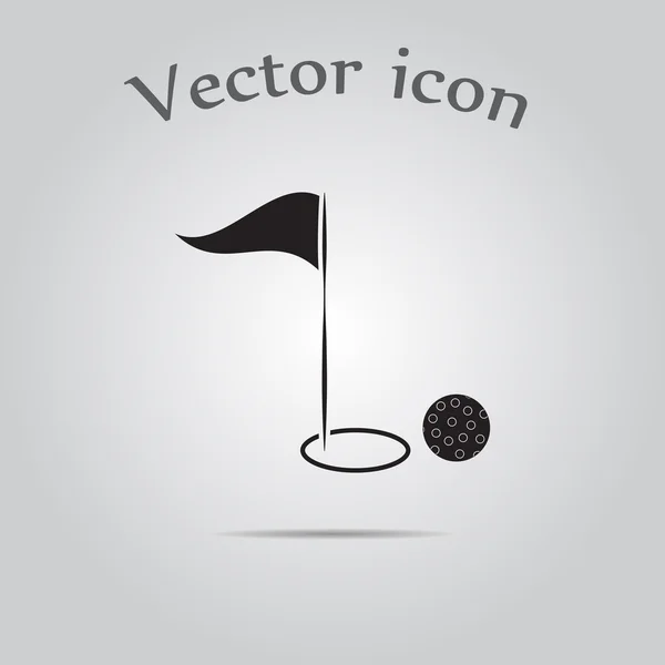 Икона гольфа — стоковый вектор