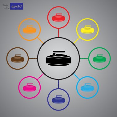 Spor İdolü curling için taş