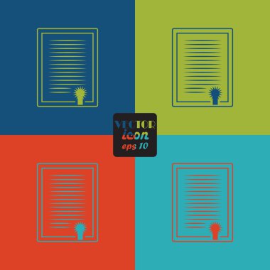 Diploma simgesi. Sertifika sembolü