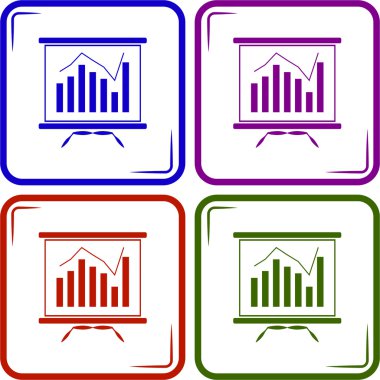 Web ve mobil için iş grafik vektör simge