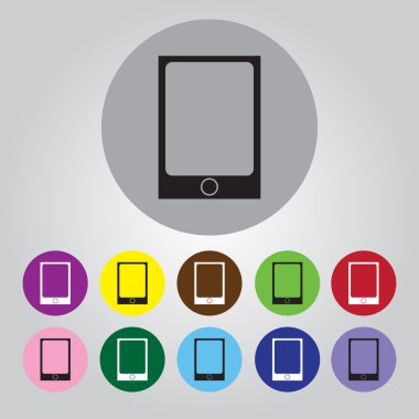 Web ve mobil için tablet vektör simge