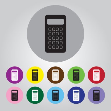 vektör hesap makinesi simge