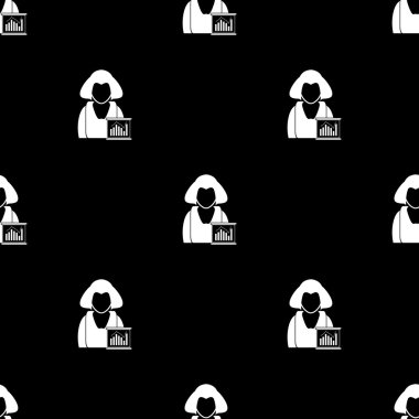 İş kadını - iş grafiği