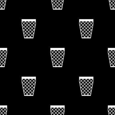 Çöp kutusu simgesi, vektör illüstrasyonu. 