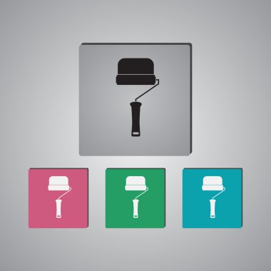 boya silindiri. vektör çizim.