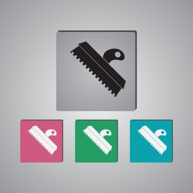 Mala kiremit simgesi. Spatula onarım aracı işareti. 