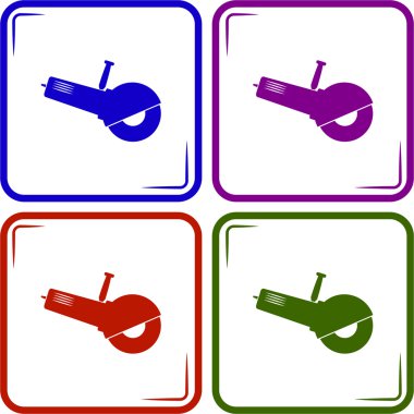 Vektör elektrik değirmeni izole.