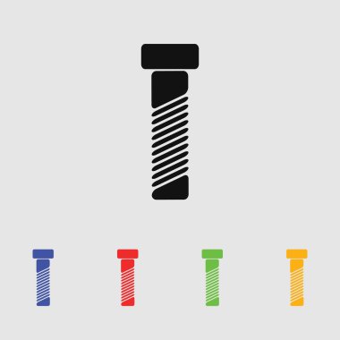 Vektör cıvata simgesi