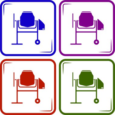 Beton karıştırıcı simgesini