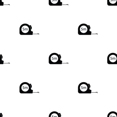 İnşaat ölçme bant illüstrasyon. Vektör simgeler beş metre