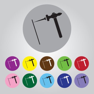 Sürücü için çekiç çivi