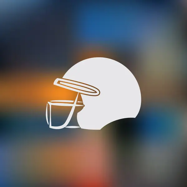 Futebol ícone esporte capacete — Vetor de Stock