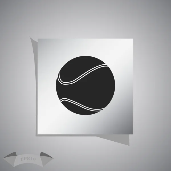 Balle de tennis icône du sport — Image vectorielle