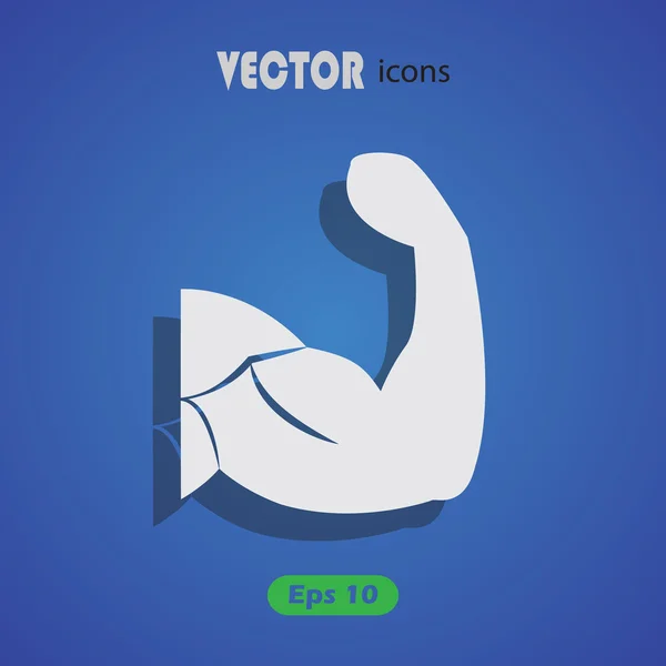 Icono del deporte muscular — Vector de stock