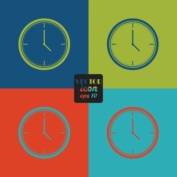 Clock icon , Vector illustration