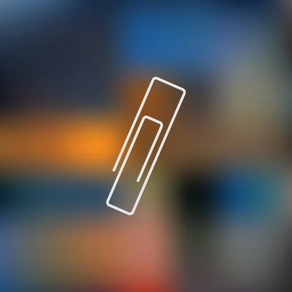 Clip de papel icono . — Vector de stock