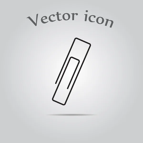 Clip de papel icono . — Vector de stock