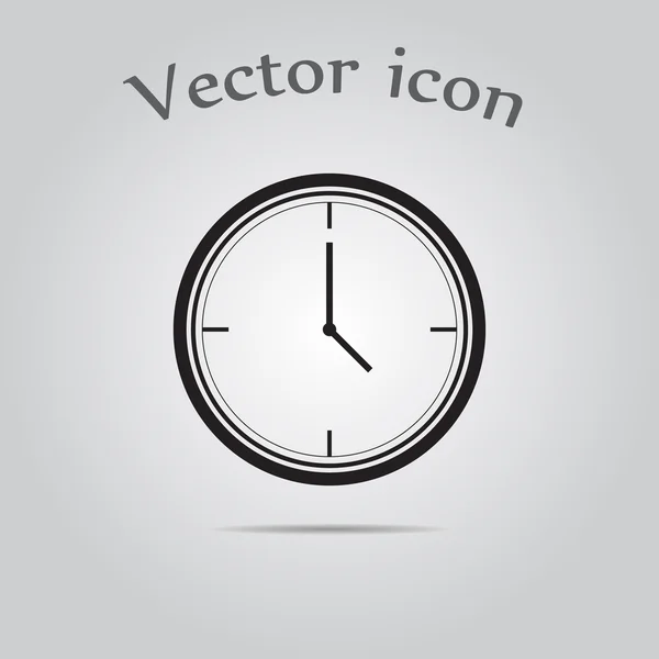 Icono del reloj, ilustración vectorial — Vector de stock