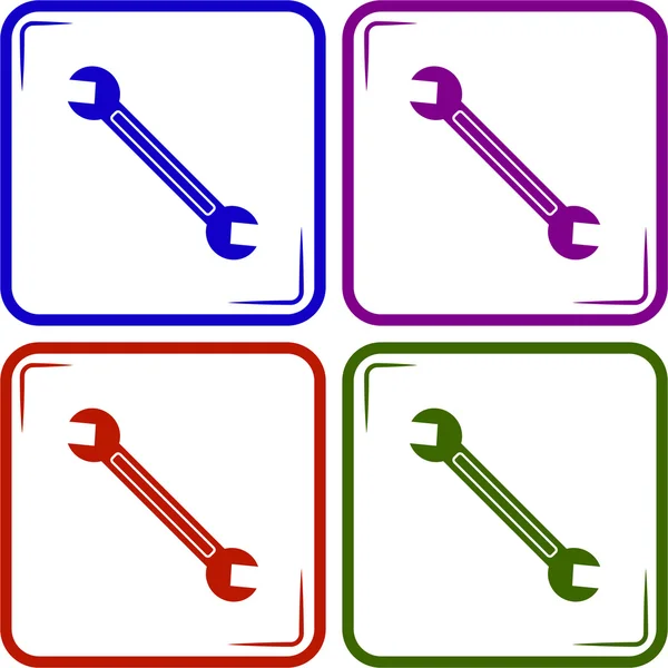 Spanner icon / Wrench icon — Stock Vector