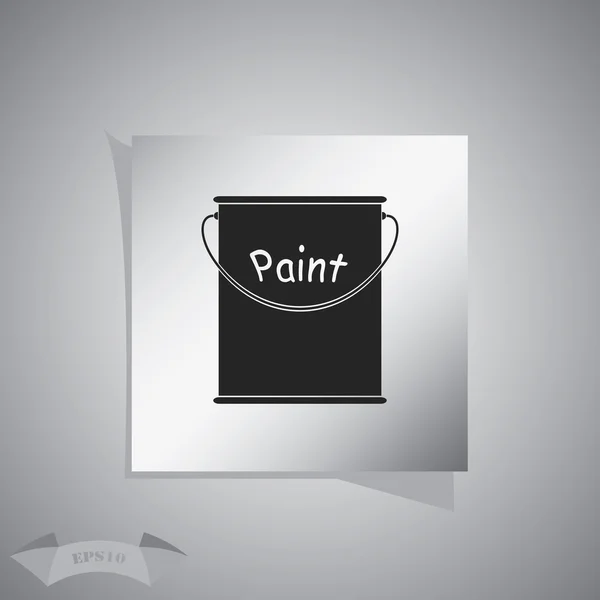 Banco de icono de vector de pintura — Vector de stock