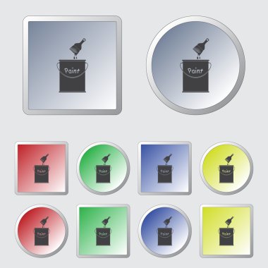 Vektör çizimi boya Can ve fırça