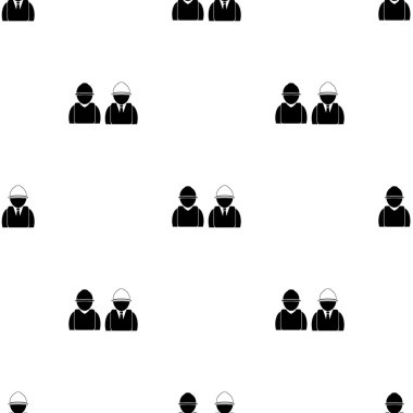 Mühendis ve çalışma vektör simgesi