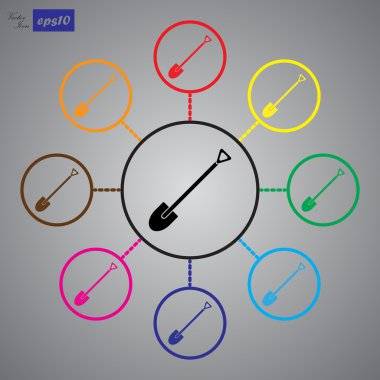 kürek vektör simgesi