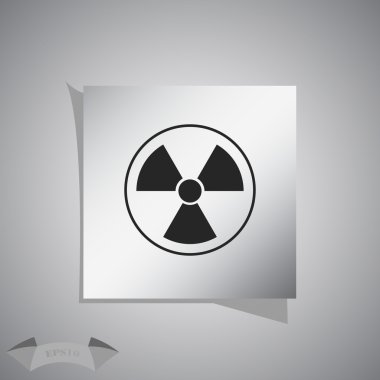 Radyasyon simgesi. Radyasyon sembolü.