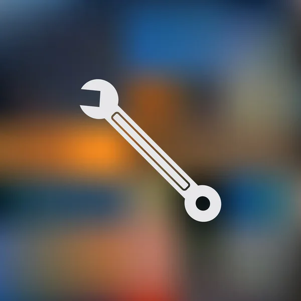 Villáskulcs-Spanner icon / Csavarkulcs ikon — Stock Vector