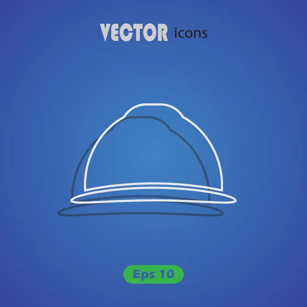 Helmet engineer icon — Stock Vector