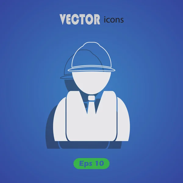 Icono de vector ingeniero — Vector de stock