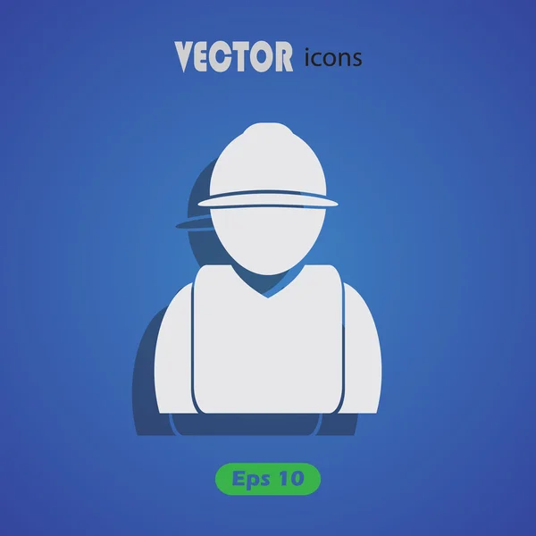 Icono trabajador industrial — Vector de stock