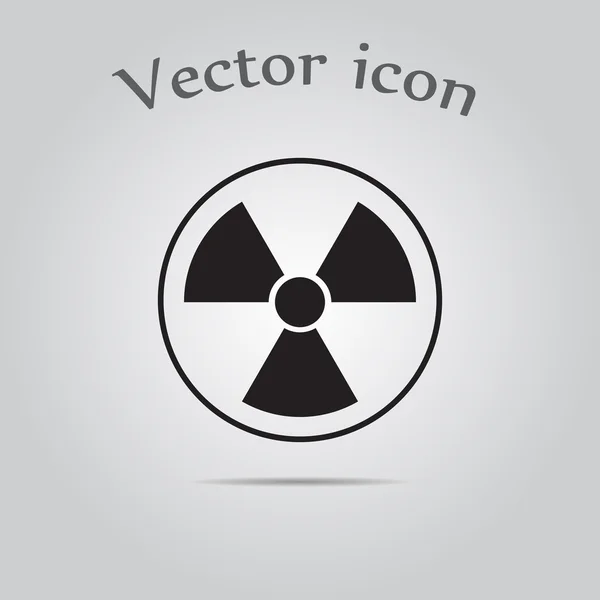 放射線のアイコン。放射の記号. — ストックベクタ