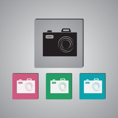 kamera vektör simgesi