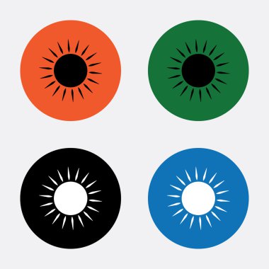 Güneş vektör simgesi