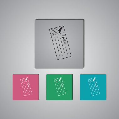 Cruise gemi biletleri simgesi. 