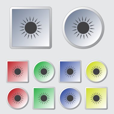 Güneş vektör simgesi