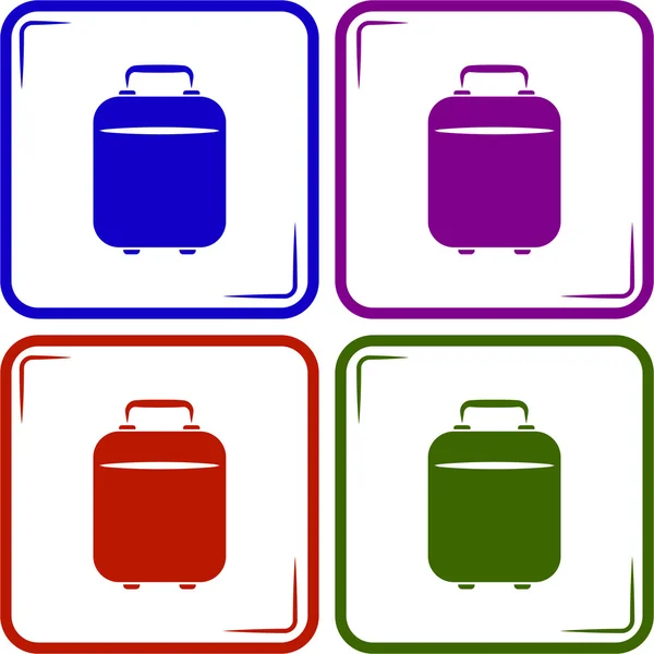 Icono de bolsa de viaje — Vector de stock