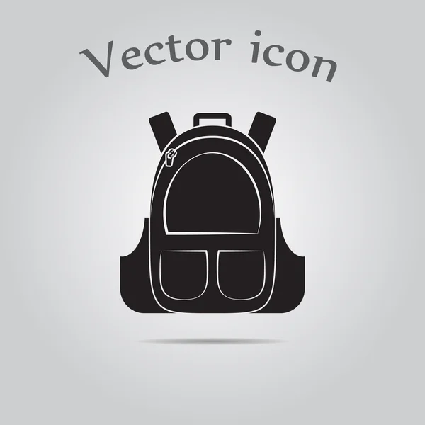 Sırt çantası vektör simgesi — Stok Vektör