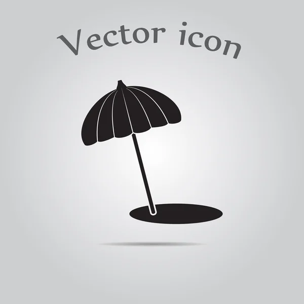 Значок вектора пляжного зонта — стоковый вектор