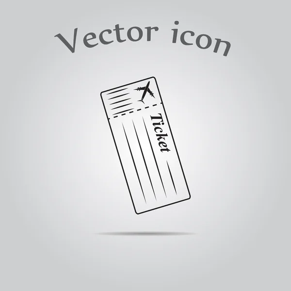 The blank ticket plane icon. — Stock Vector